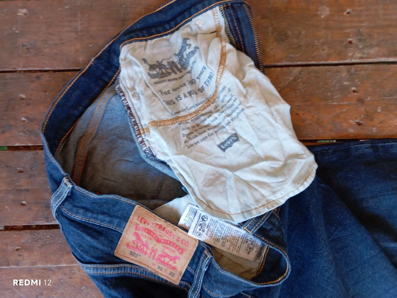 Levi's 502 Original Jeans - Size W31 L32 - Dark Blue – photo 3